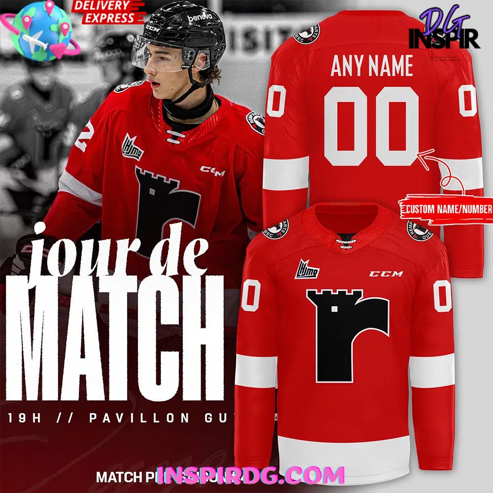 Quebec Remparts 2024 Red Hockey Jersey - InspirDG