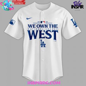 Los Angeles Dodgers 2024 National League West Champions Baseball Jersey