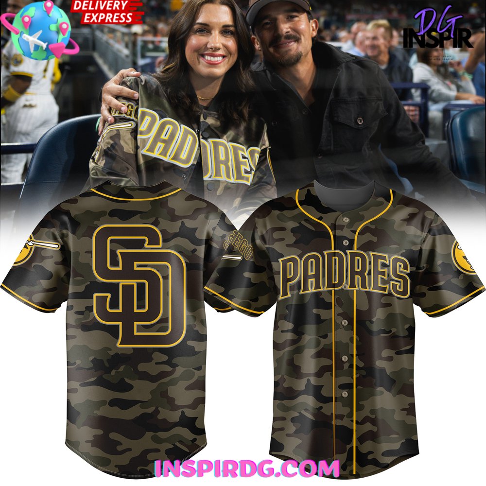 San Diego Padres Camo 2024 Baseball Jersey InspirDG