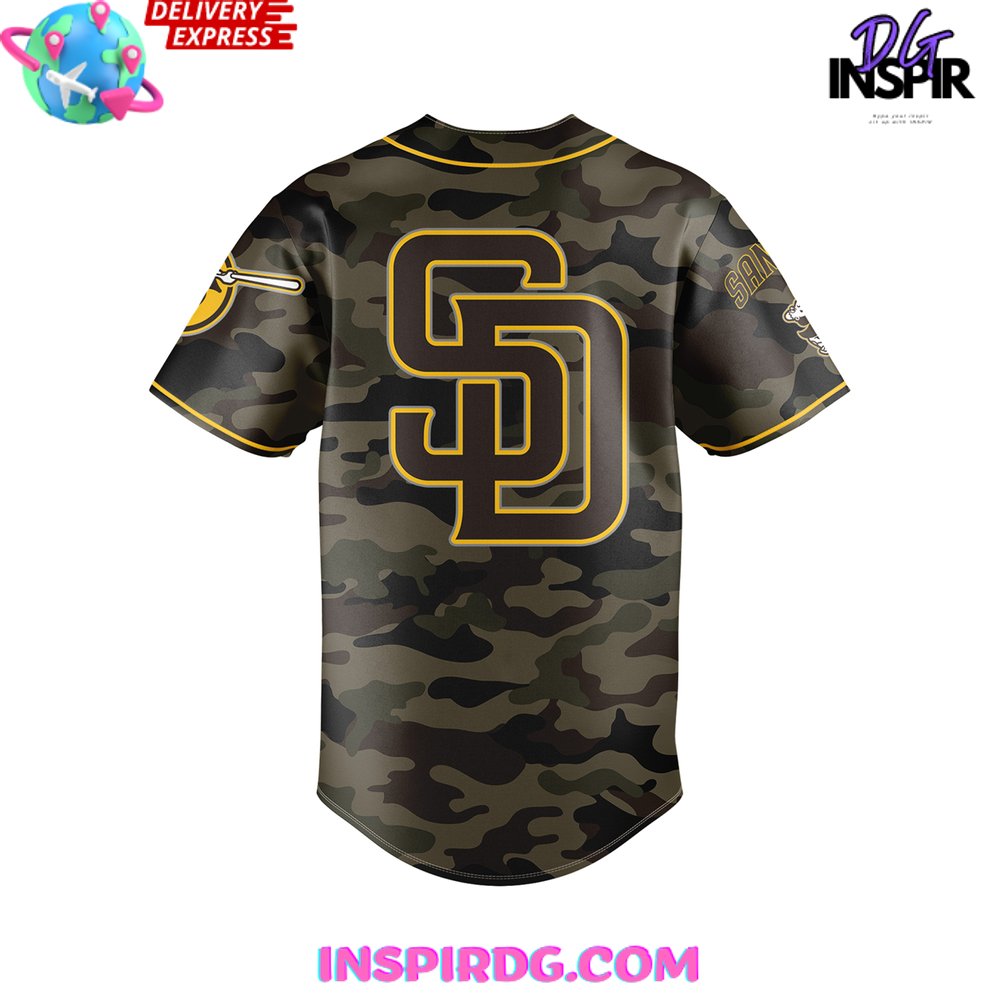 San Diego Padres selling Camo Jersey