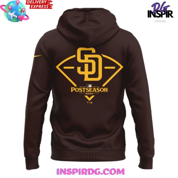 San Diego Padres October Ready 2024 Brown Hoodie