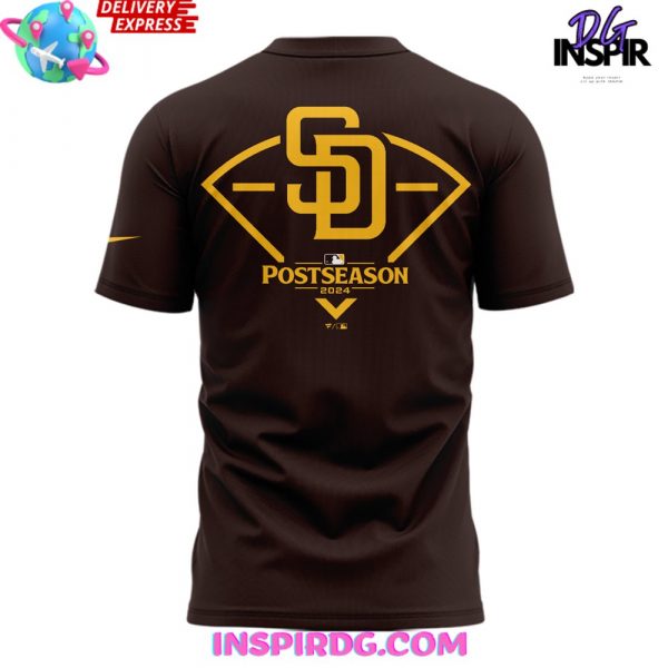 San Diego Padres October Ready 2024 Brown T-Shirt