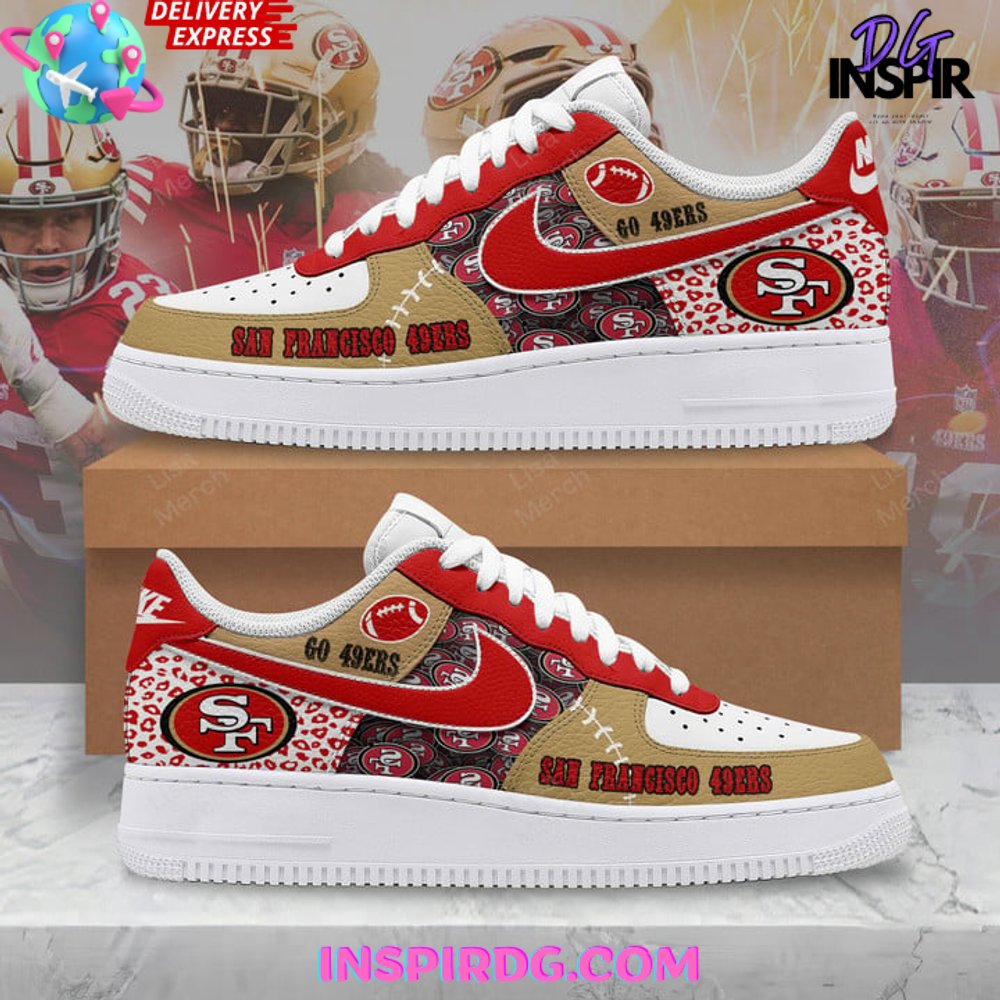 San Francisco 49ers Limited Edition Nike Air Force 1 Sneaker InspirDG