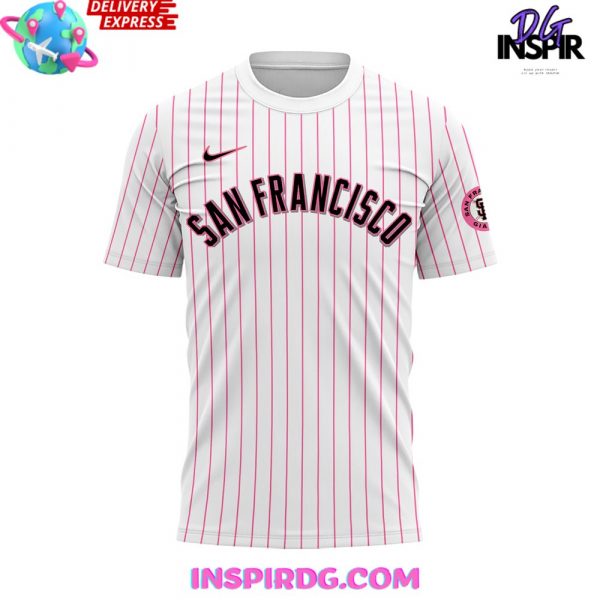 San Francisco Giants x Hello Kitty Night 2024 Stripe T-Shirt