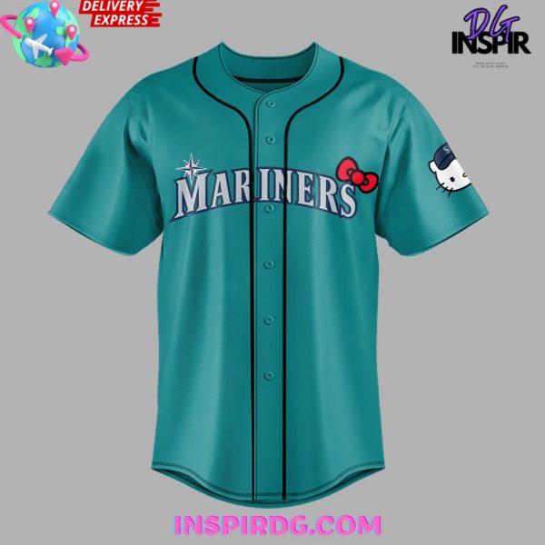 Seattle Mariners x Hello Kitty 50th Anniversary Baseball Jersey