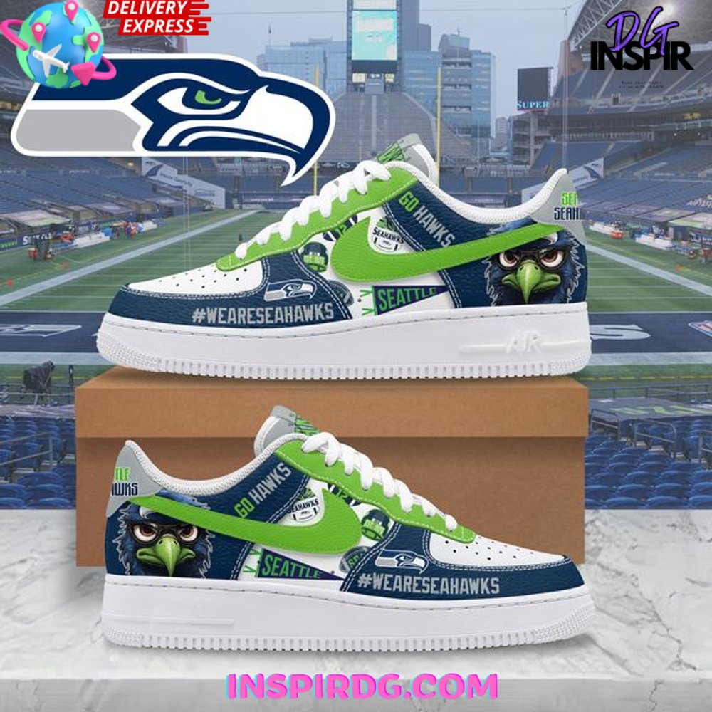 Seattle Seahawks Go Hawks Nike Air Force 1 InspirDG