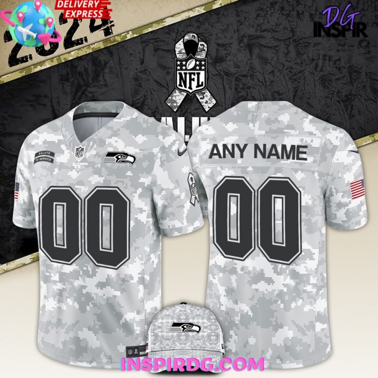 Seattle Seahawks Salute to Service 2024 Football Jersey InspirDG