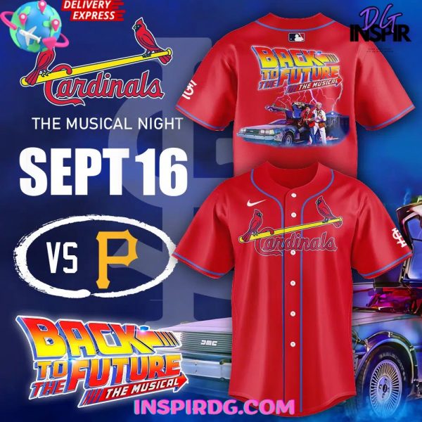 St. Louis Cardinals Back to the Future The Musical Night Baseball Jersey