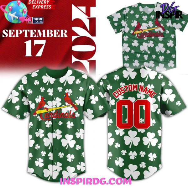 St. Louis Cardinals Halfway to St. Patrick’s Baseball Jersey