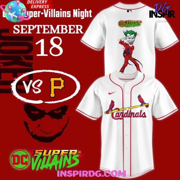 St. Louis Cardinals x DC Super Villains Night Baseball Jersey
