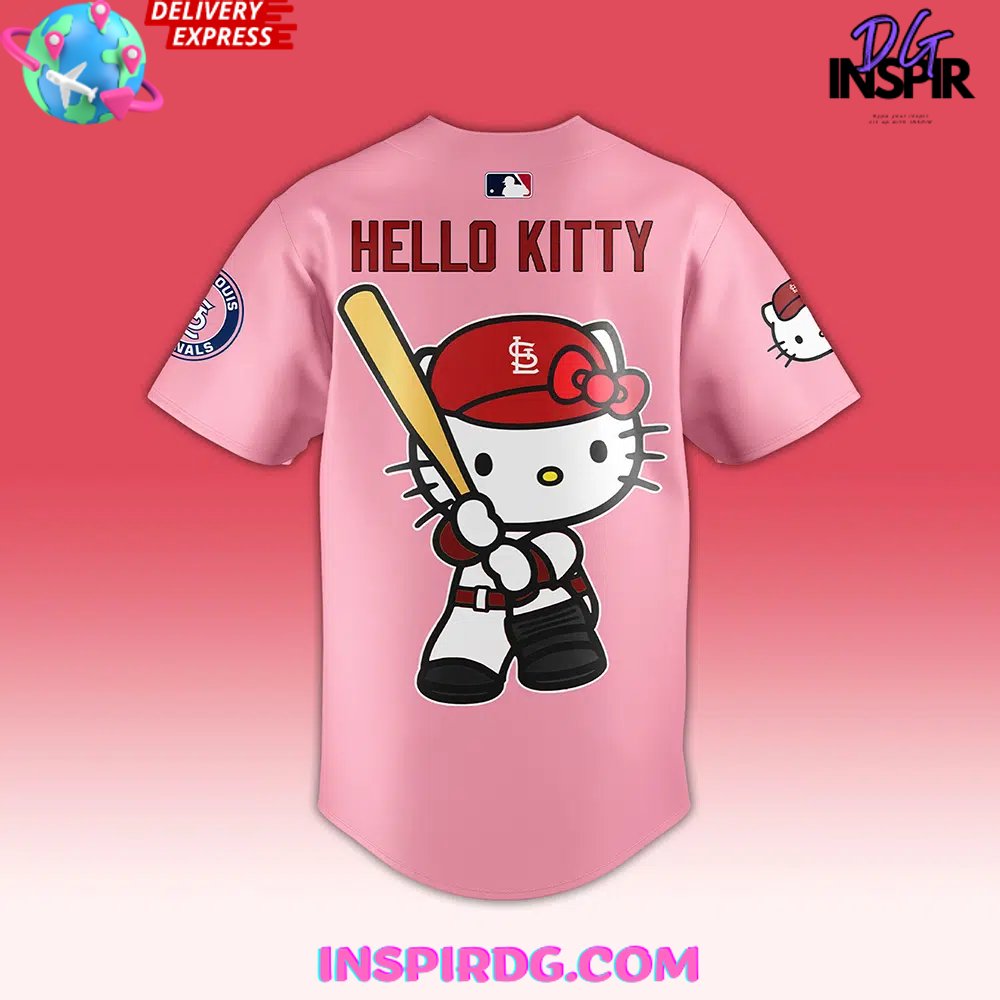 St. Louis Cardinals x Hello Kitty 50th Anniversary Baseball Jersey