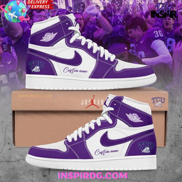TCU Football Custom Nike Air Jordan 1
