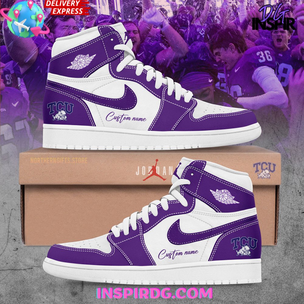 TCU Football Custom Nike Air Jordan 1 TCU Football Custom Nike Air Jordan 1