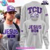 TCU Football Jesus Won 2024 Purple Sweatshirt