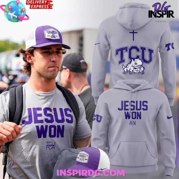 TCU Football Jesus Won Victory 2024 Hoodie