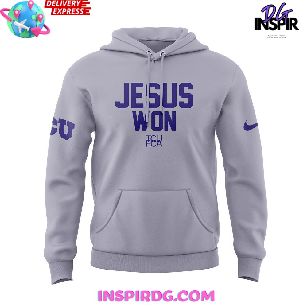 TCU Football Jesus Won Victory 2024 Hoodie TCU Football Jesus Won Victory 2024 Hoodie
