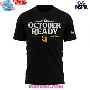 San Diego Padres October Ready 2024 Black T-Shirt