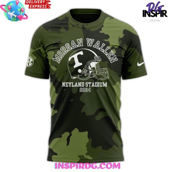Tennessee Volunteers Morgan Wallen Neyland Stadium 2024 Camo T-Shirt