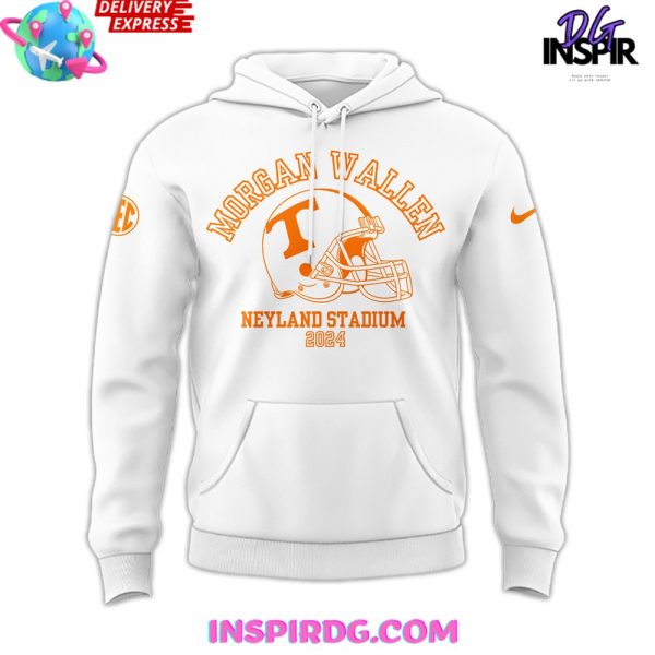 Tennessee x Morgan Wallen Neyland Stadium 2024 White Hoodie