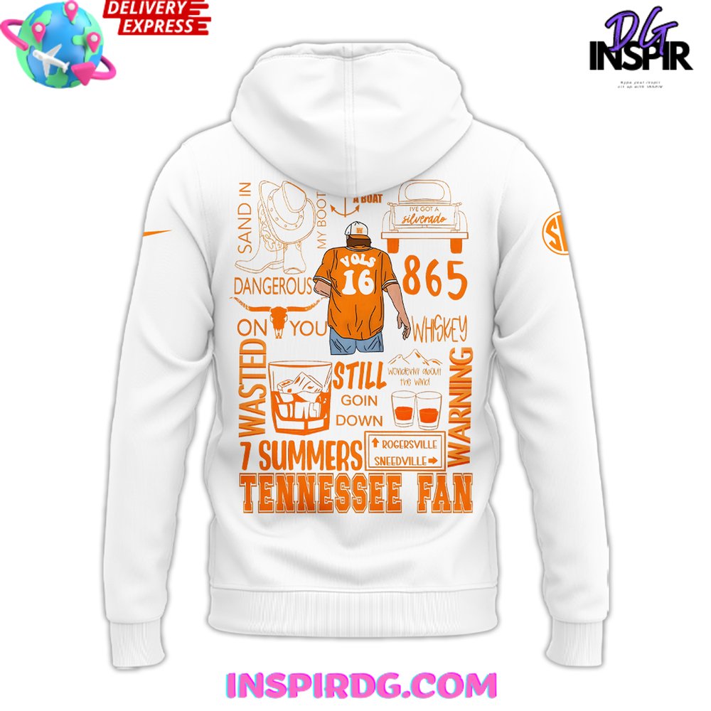 Tennessee x Morgan Wallen Neyland Stadium 2024 White Hoodie Tennessee x Morgan Wallen Neyland Stadium 2024 White Hoodie
