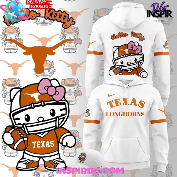 Texas Longhorns x Hello Kitty 2024 White Hoodie