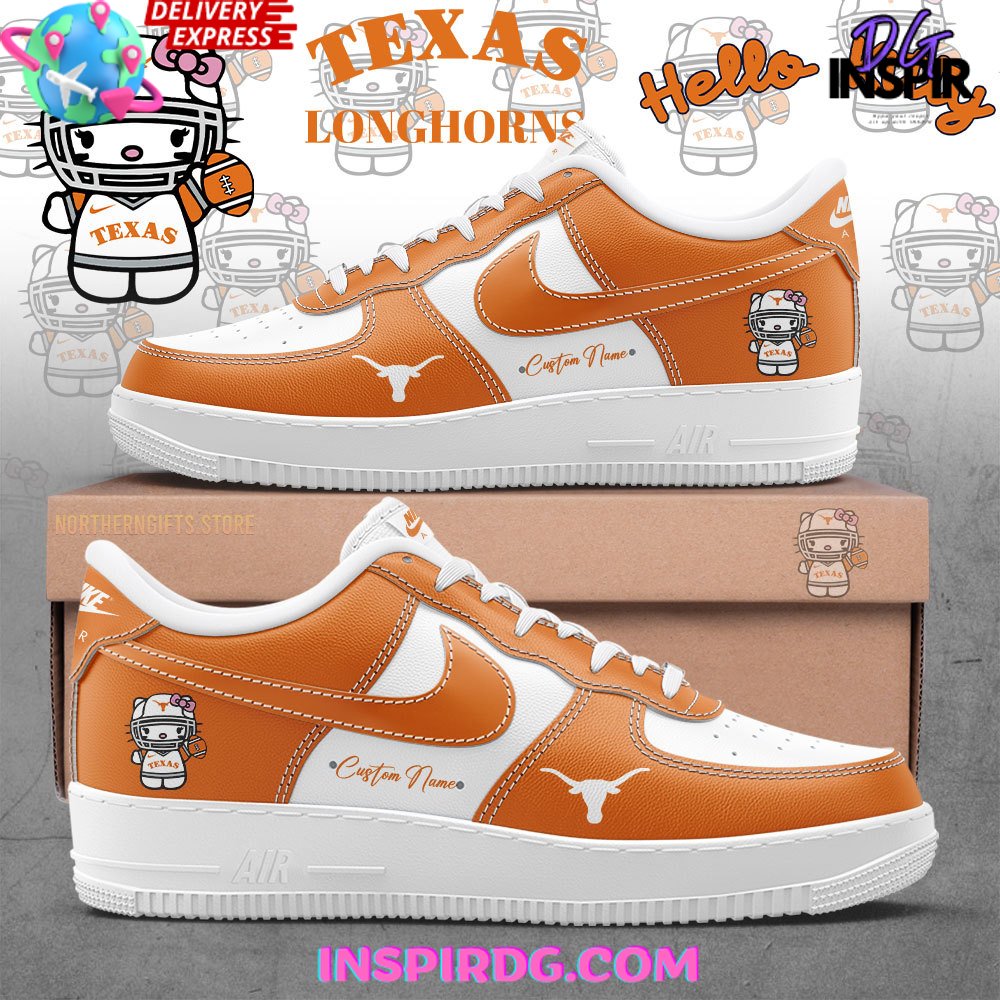 Texas Longhorns x Hello Kitty Nike Air Force 1 InspirDG