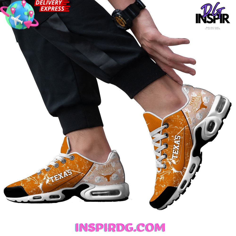 Texas Longhorns Football Custom Nike Air Max Plus Shoes InspirDG