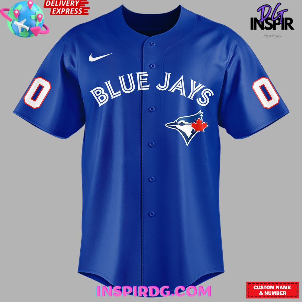 Custom blue jays jersey hotsell