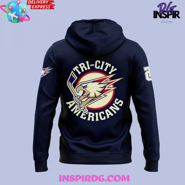 Tri-City Americans Hockey 2024 Navy Hoodie