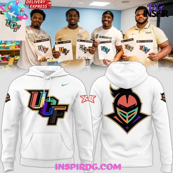 UCF Knights Big XII Colorwave White Hoodie