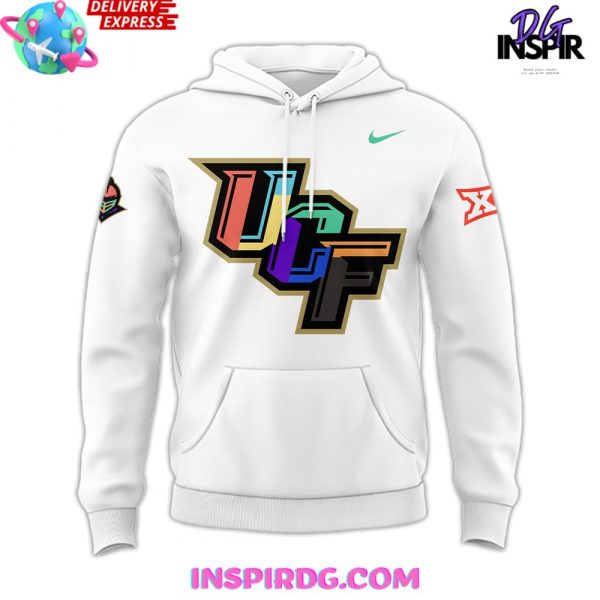 UCF Knights Big XII Colorwave White Hoodie
