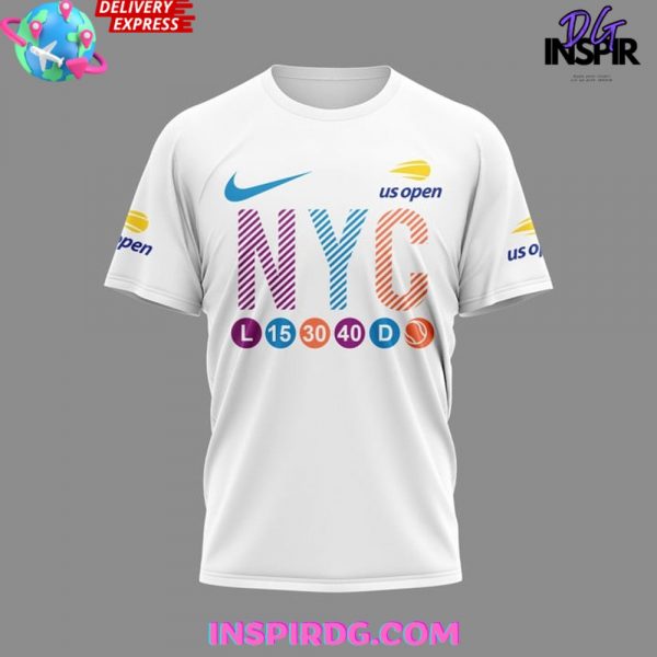 US Open Tennis 2024 White T-Shirt