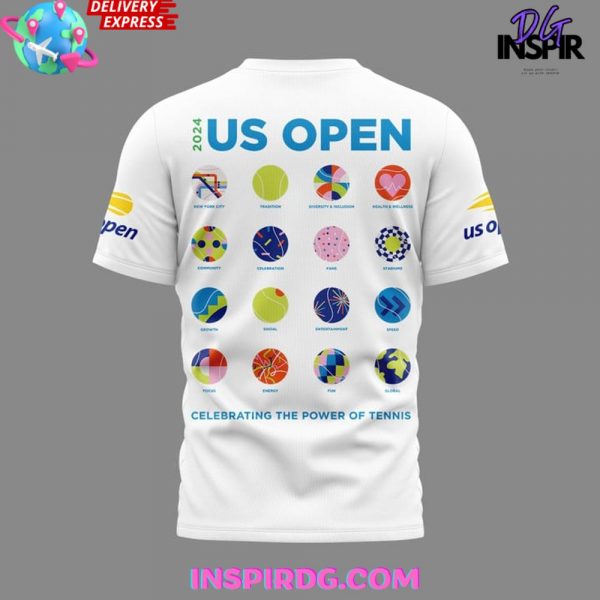 US Open Tennis 2024 White T-Shirt