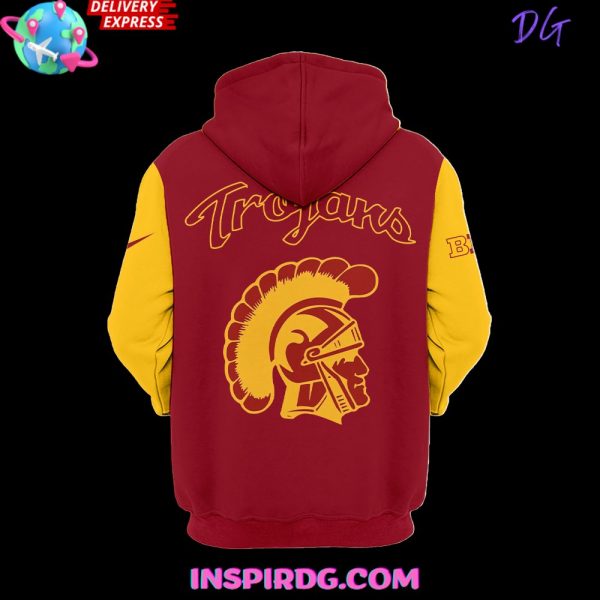 USC Trojans Big Ten 2024 Red Gold Hoodie