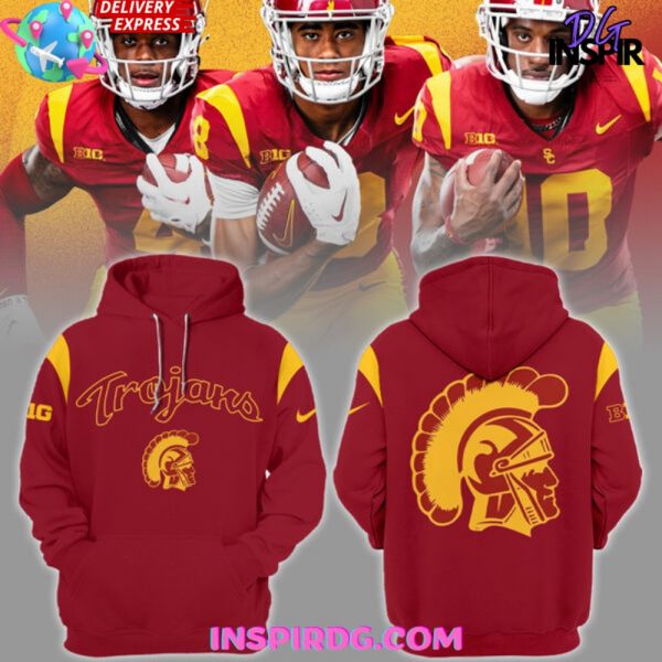 USC Trojans Big Ten 2024 Red Hoodie