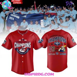 Lake County Captains Midwest League Champions 2024 Red Baseball Jersey