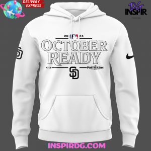 San Diego Padres October Ready 2024 White Hoodie