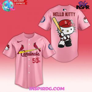 St. Louis Cardinals x Hello Kitty 50th Anniversary Baseball Jersey