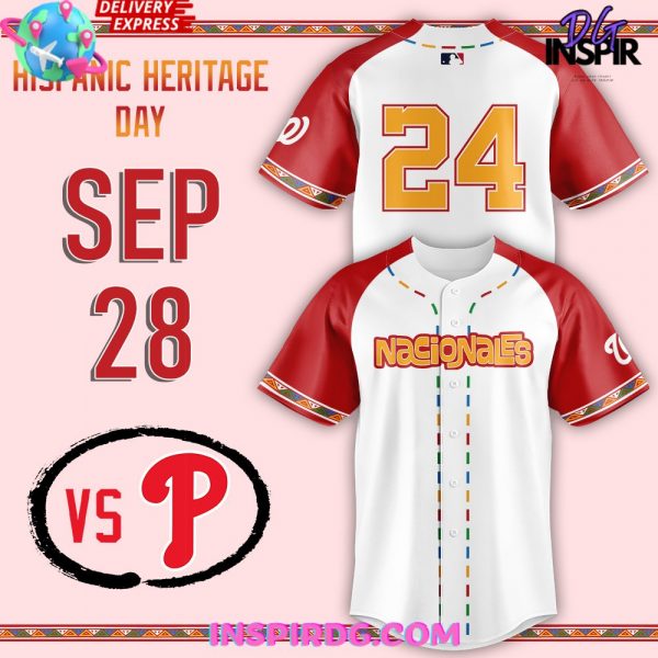 Washington Nationals Hispanic Heritage Day 2024 Baseball Jersey