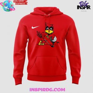 Iowa State Football Cardinal Mascot 2024 Hoodie