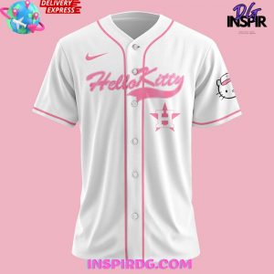 Houston Astros x Hello Kitty Night White Baseball Jersey