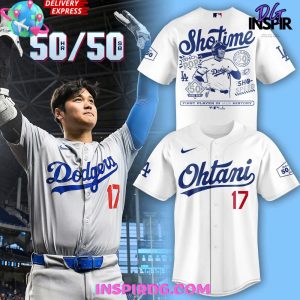 Los Angeles Dodgers Shohei Ohtani 50/50 Club Baseball Jersey