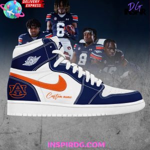Auburn Tigers Football Custom Nike Air Jordan 1
