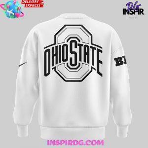 Ohio State Buckeyes Jesus Won 2024 White Sweatshirt