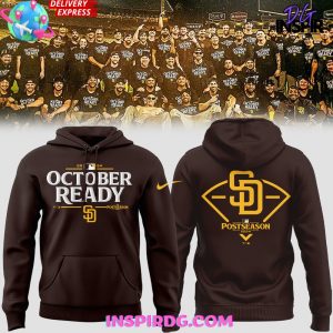 San Diego Padres October Ready 2024 Brown Hoodie