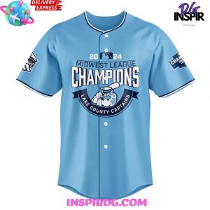 Lake County Captains Midwest League Champions 2024 Baseball Jersey