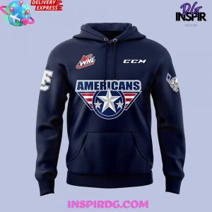 TriCity Americans Hockey 2024 Navy Hoodie