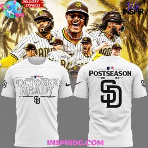 San Diego Padres October Ready 2024 White T-Shirt