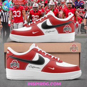 Ohio State Football Custom Name Nike Air Force 1