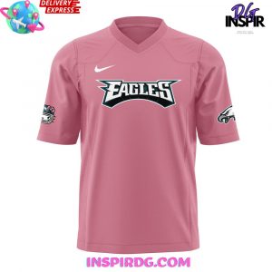 Philadelphia Eagles x Hello Kitty Pink Football Jersey InspirDG